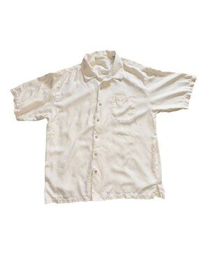 Tommy Bahama Mens Silk Button Front Short Sleeve Shirt-XL-GUC